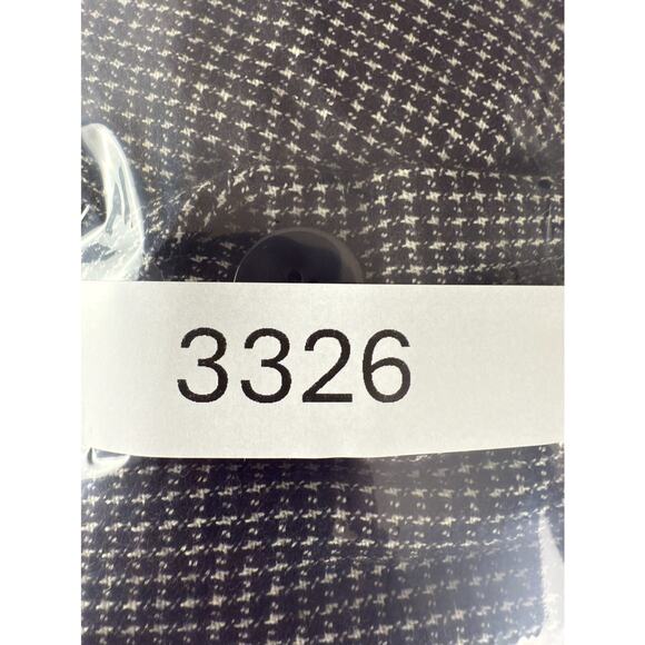 Talbots Size 12 Wool Career Notched Blazer Jacket Black/White Long Sleeve Button - Picture 9 of 9